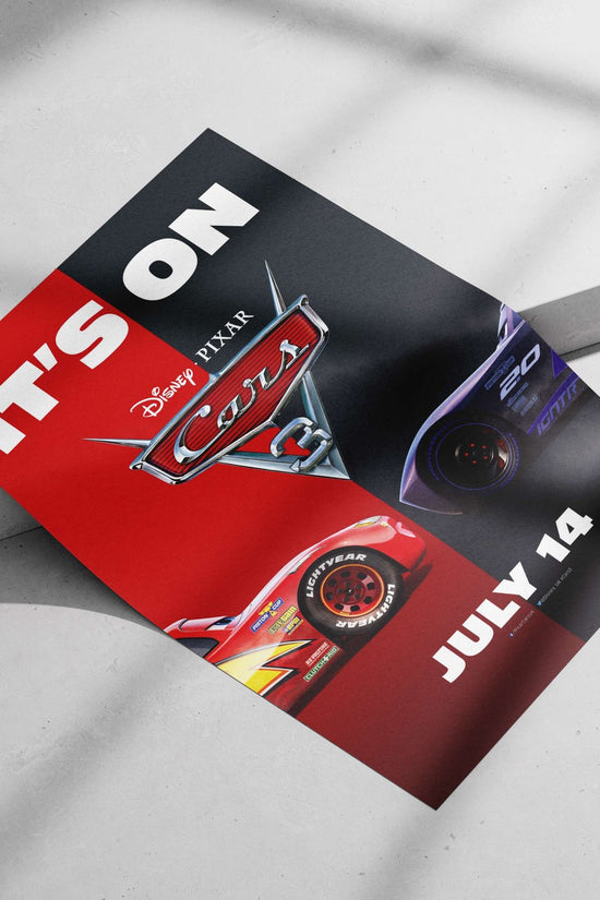 Cars 3 Lightning Mcqueen - Speedy Classic Car Poster