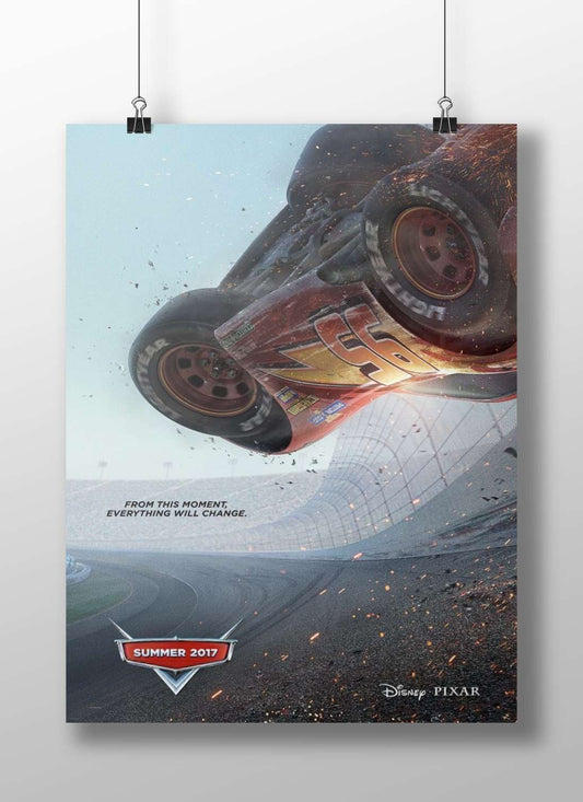 Lightning McQueen from the Cars 3 franchise (Disney/Pixar). Lightning Mcqueen - Speedy Icon Poster
