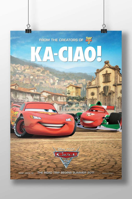 Lightning McQueen and Francesco Bernoulli from the Disney Pixar Cars franchise. Lightning Mcqueen & Francesco