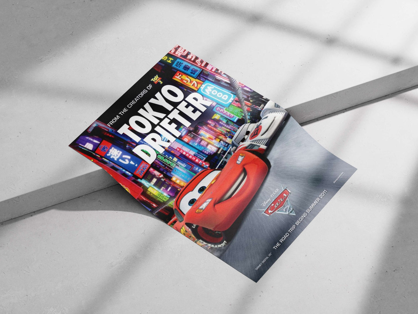 Cars 2 (Disney/Pixar) Lightning Mcqueen - Turbocharged Pop Art Poster