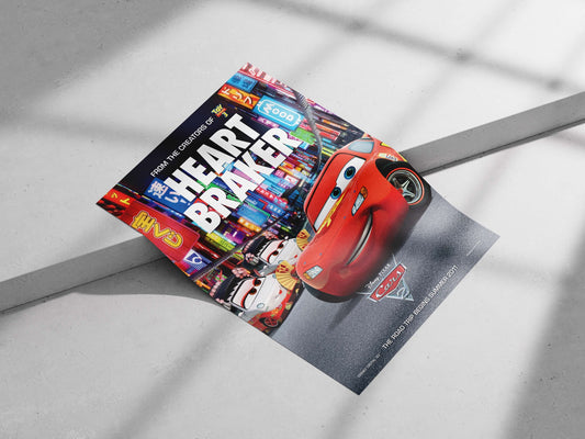 Disney Pixar's Cars 2 Lightning Mcqueen - Speedster Pop Art Poster