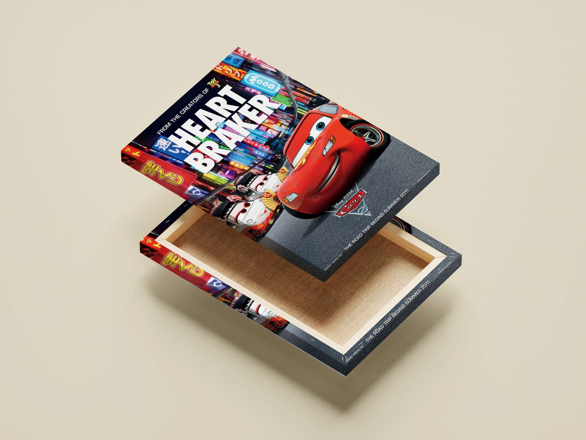 Disney Pixar's Cars 2 Lightning Mcqueen - Speedster Pop Art Poster