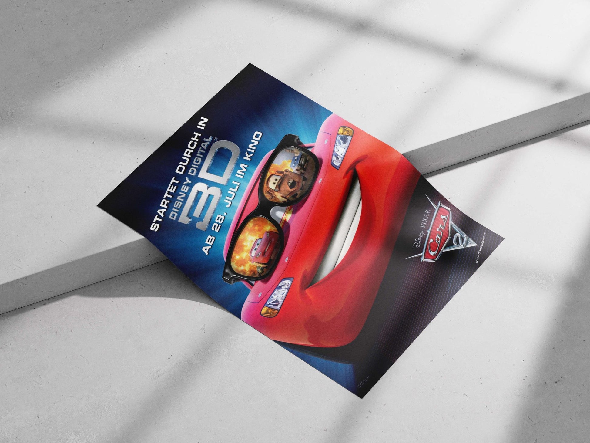 Lightning McQueen from Disney-Pixar's Cars franchise Lightning Mcqueen - Radiant Red Poster