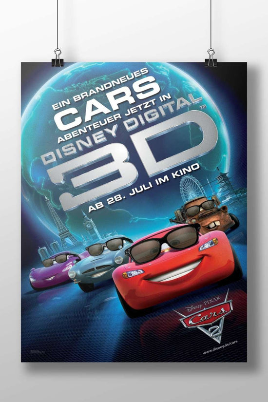 Disney Pixar's Cars franchise (specifically characters from Cars 2 like Lightning McQueen and Mater) Lightning