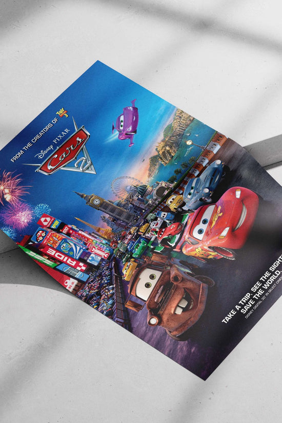 Cars 2 (Disney Pixar animated franchise) Lightning Mcqueen - Turbocharged Poster