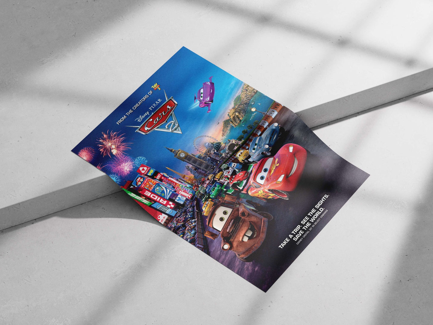 Cars 2 (Disney Pixar animated franchise) Lightning Mcqueen - Turbocharged Poster