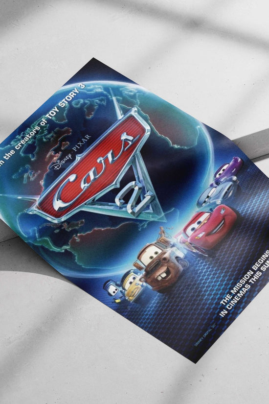 Cars 2 (Disney Pixar's animated movie franchise) Lightning Mcqueen - Turbine Turbo Poster