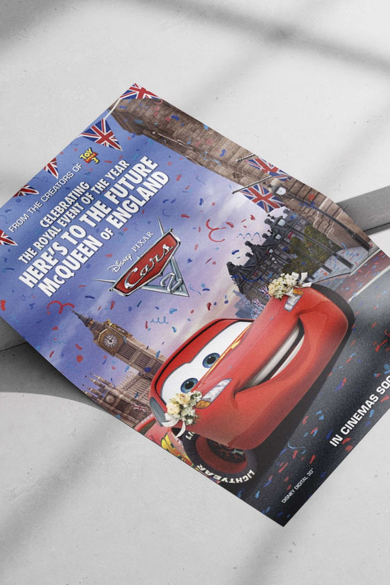 Lightning McQueen, from Disney Pixar's Cars franchise (Cars 2) Lightning Mcqueen - Turbocharged Hero Poster
