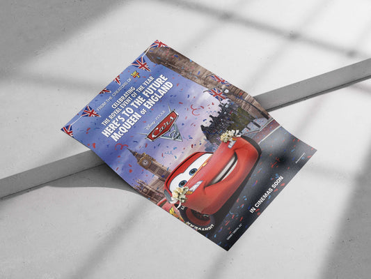 Lightning McQueen, from Disney Pixar's Cars franchise (Cars 2) Lightning Mcqueen - Turbocharged Hero Poster