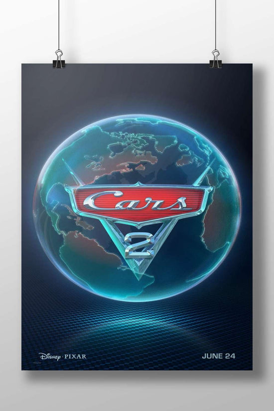 Cars 2 (Disney·Pixar franchise) Lightning Mcqueen - Speedy Pixar Poster