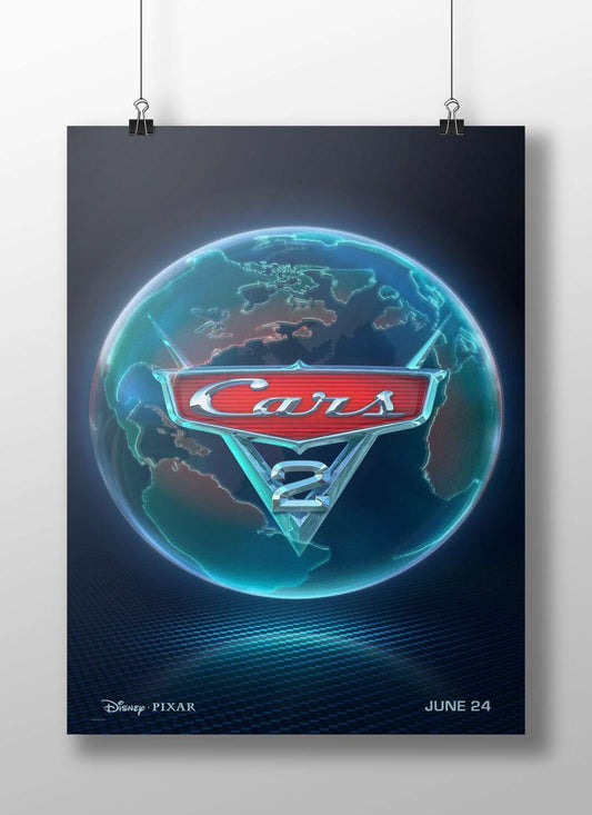 Cars 2 (Disney·Pixar franchise) Lightning Mcqueen - Speedy Pixar Poster