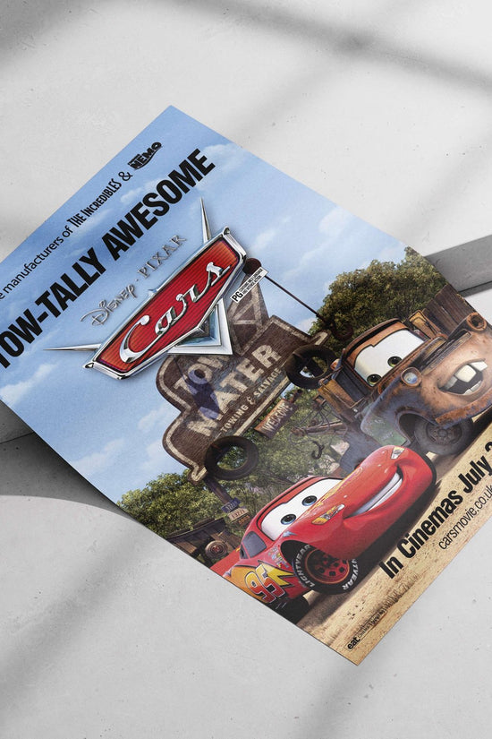 Disney Pixar's *Cars* movie franchise, specifically the animated film "Cars". Lightning Mcqueen - Racing Icon