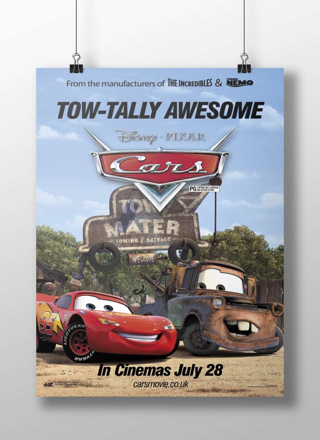 Disney Pixar's *Cars* movie franchise, specifically the animated film "Cars". Lightning Mcqueen - Racing Icon