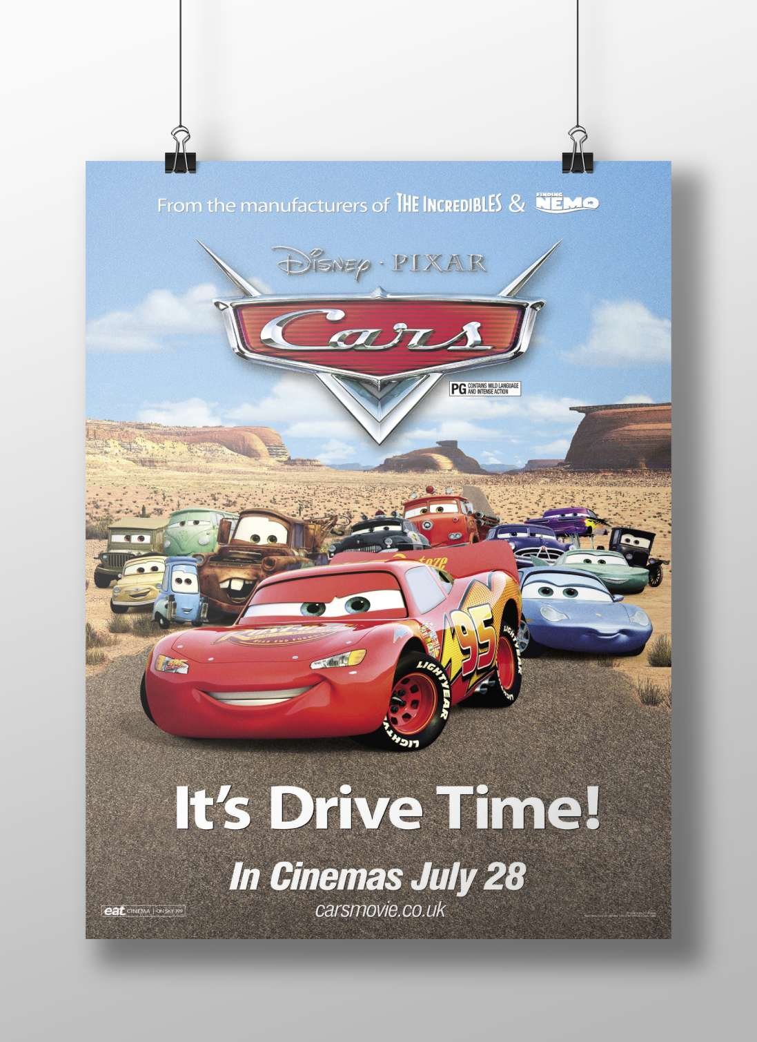 Disney Pixar's Cars Lightning Mcqueen - Speed Icon Poster