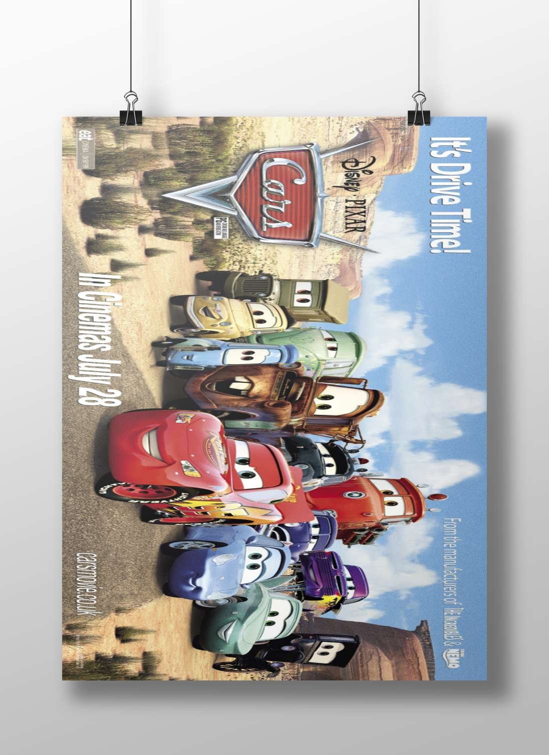 Disney·Pixar's Cars franchise (2006 film "Cars") Lightning Mcqueen - Racing Icon Poster
