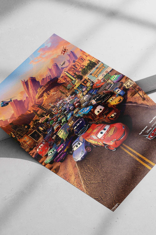 Cars (Disney Pixar franchise, specifically the movie "Cars") Lightning Mcqueen - Fast And Focused Poster