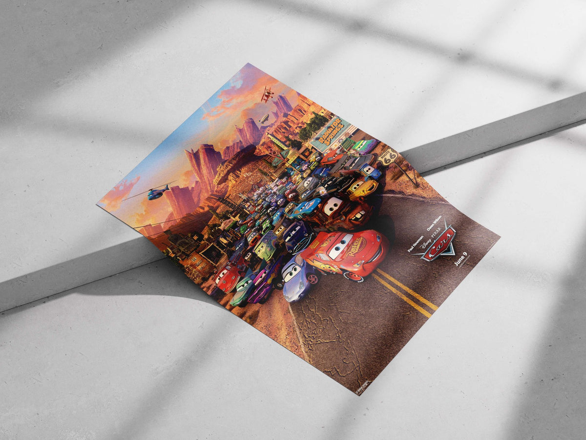 Cars (Disney Pixar franchise, specifically the movie "Cars") Lightning Mcqueen - Fast And Focused Poster
