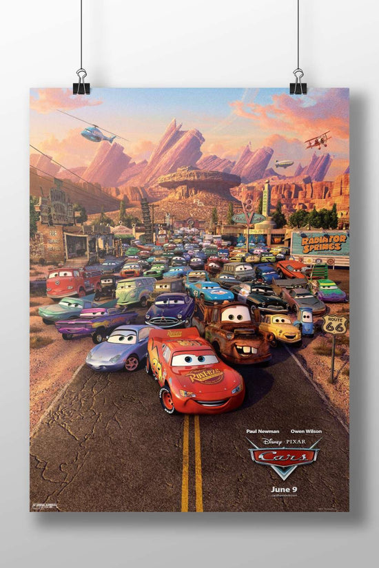 Cars (Disney Pixar franchise, specifically the movie "Cars") Lightning Mcqueen - Fast And Focused Poster