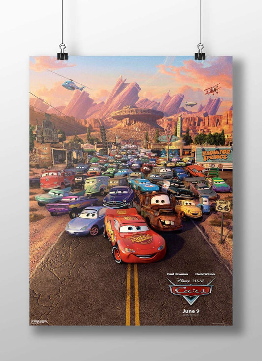 Cars (Disney Pixar franchise, specifically the movie "Cars") Lightning Mcqueen - Fast And Focused Poster
