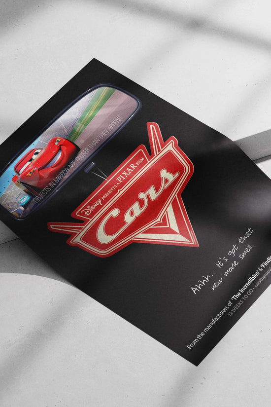 Cars (Disney/Pixar animated film franchise) Lightning Mcqueen - Racing Icon Poster