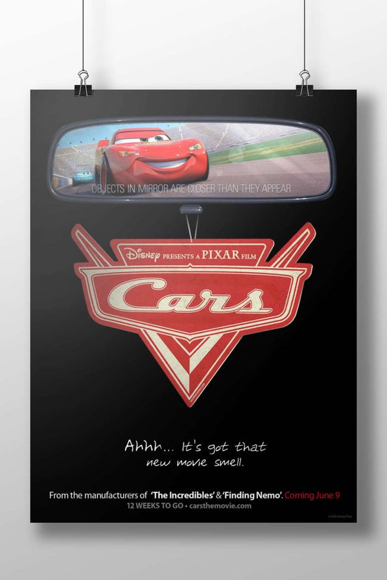 Cars (Disney/Pixar animated film franchise) Lightning Mcqueen - Racing Icon Poster