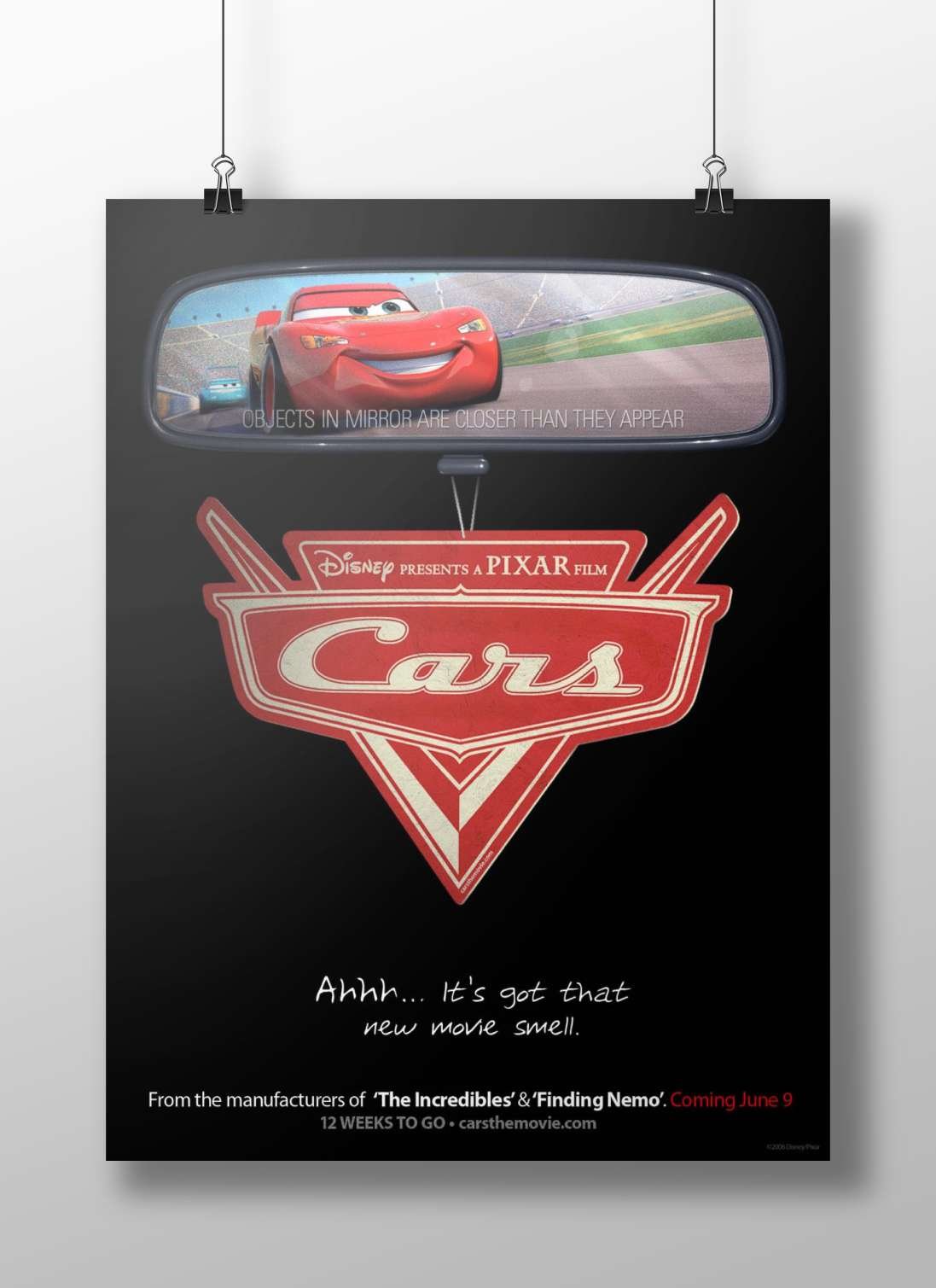 Cars (Disney/Pixar animated film franchise) Lightning Mcqueen - Racing Icon Poster