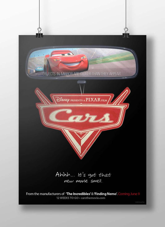 Cars (Disney/Pixar animated film franchise) Lightning Mcqueen - Racing Icon Poster