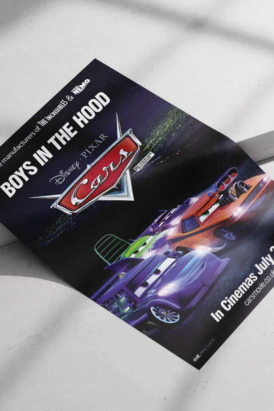 Cars (Disney Pixar animated film franchise) Lightning Mcqueen - Iconic Race Car Poster
