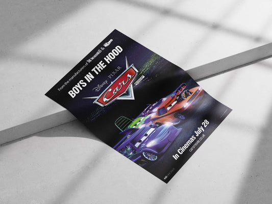Cars (Disney Pixar animated film franchise) Lightning Mcqueen - Iconic Race Car Poster