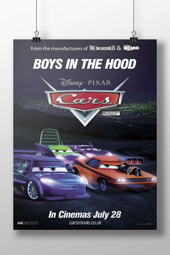 Cars (Disney Pixar animated film franchise) Lightning Mcqueen - Iconic Race Car Poster