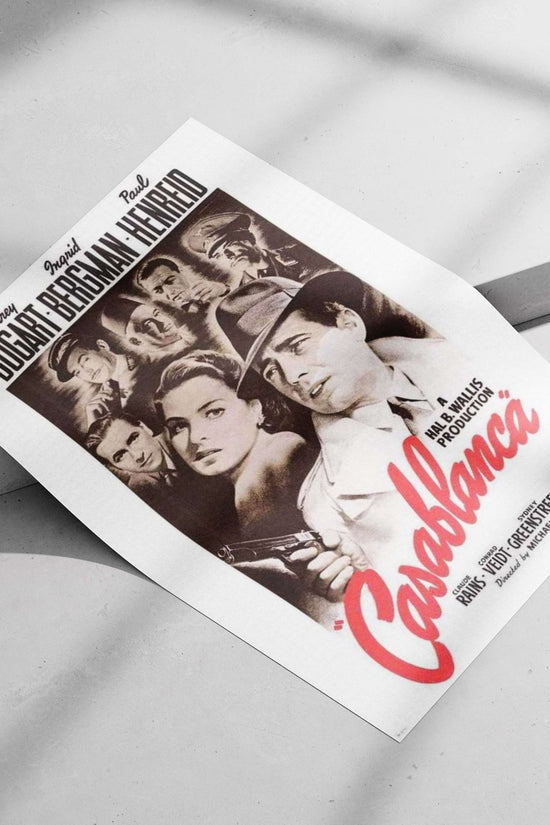 Casablanca (1942 film) Rick Blaine'S Bar - Classic Noir Poster