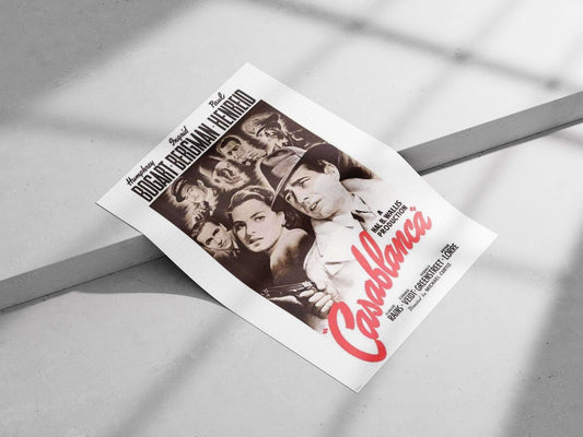 Casablanca (1942 film) Rick Blaine'S Bar - Classic Noir Poster