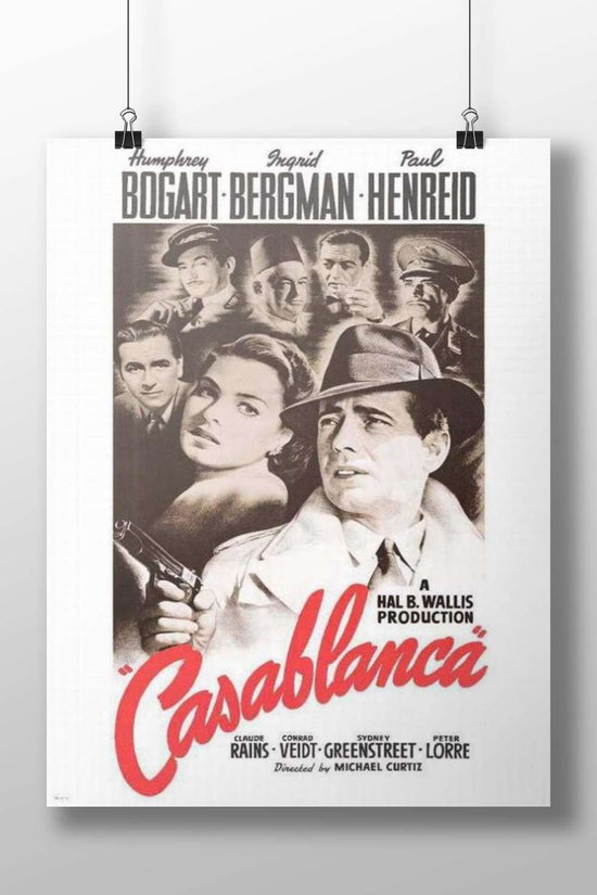 Casablanca (1942 film) Rick Blaine'S Bar - Classic Noir Poster