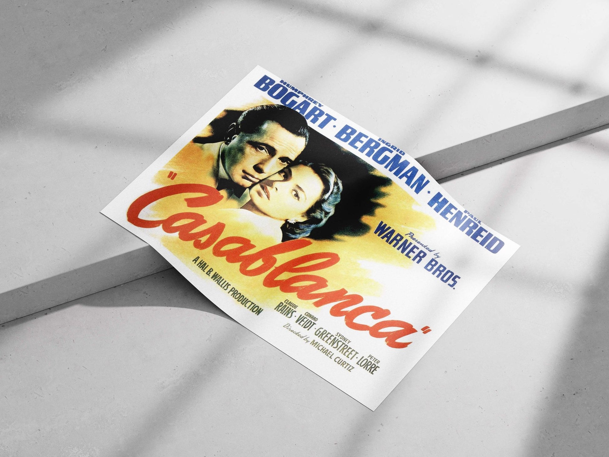 Casablanca (1942 film starring Humphrey Bogart, Ingrid Bergman, Paul Henreid) Rick Blaine'S Bar - Classic