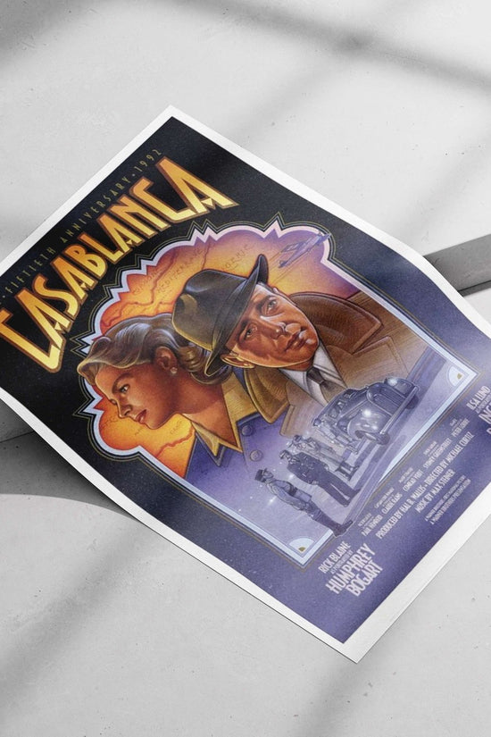 The 1942 film "Casablanca" (starring Humphrey Bogart and Ingrid Bergman) Casablanca - Iconic Love Story