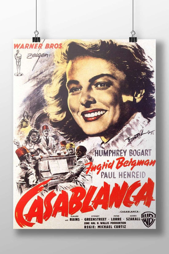 Casablanca (the 1942 Warner Bros. film starring Humphrey Bogart, Ingrid Bergman, and Paul Henreid) Casablanca
