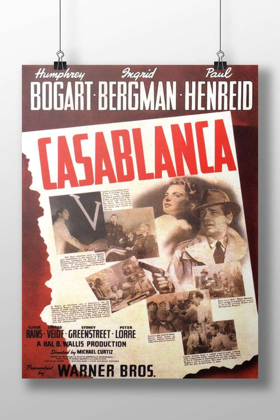 Casablanca - Classic Love Story Poster
