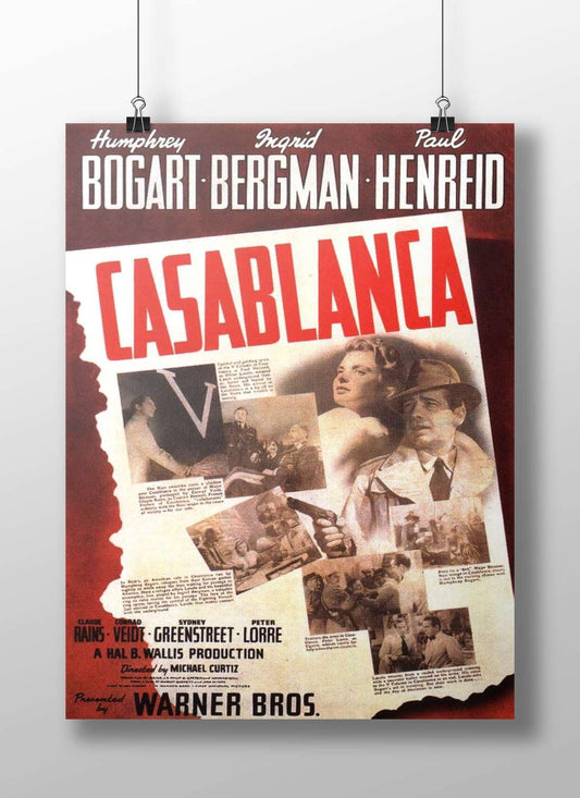 Casablanca - Classic Love Story Poster