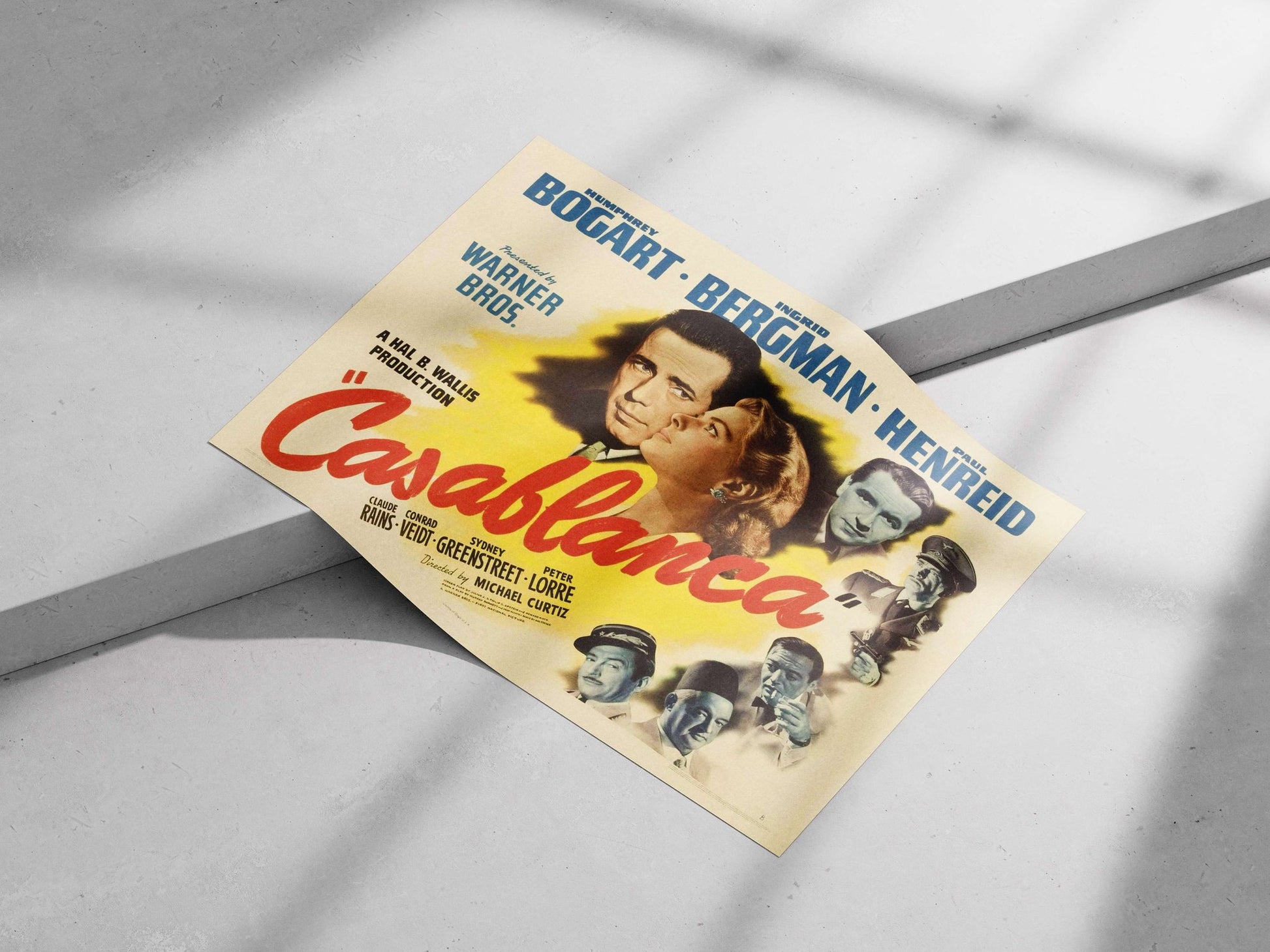 Casablanca (1942 film) Rick Blaine - Lost In Time Poster