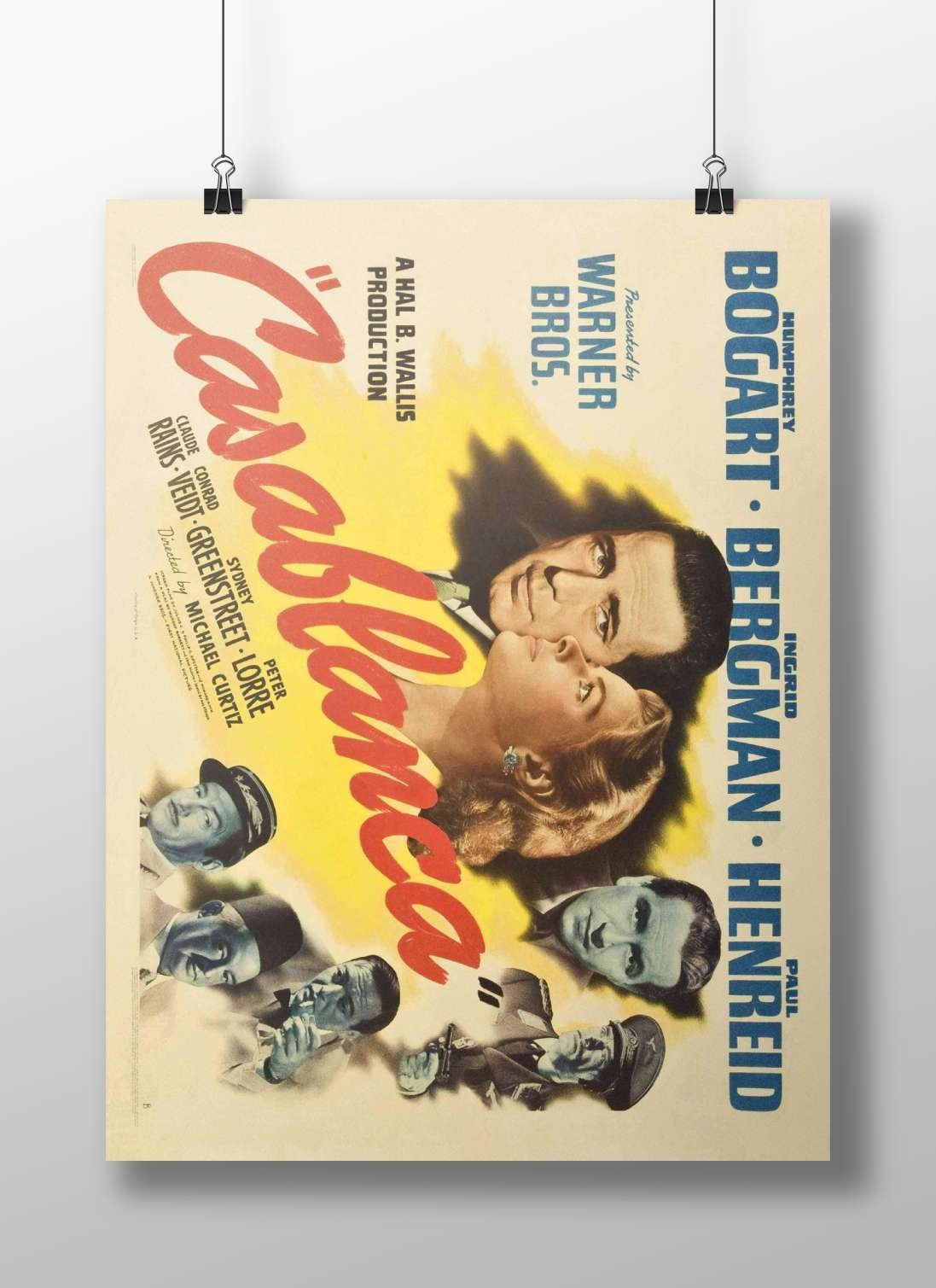 Casablanca (1942 film) Rick Blaine - Lost In Time Poster