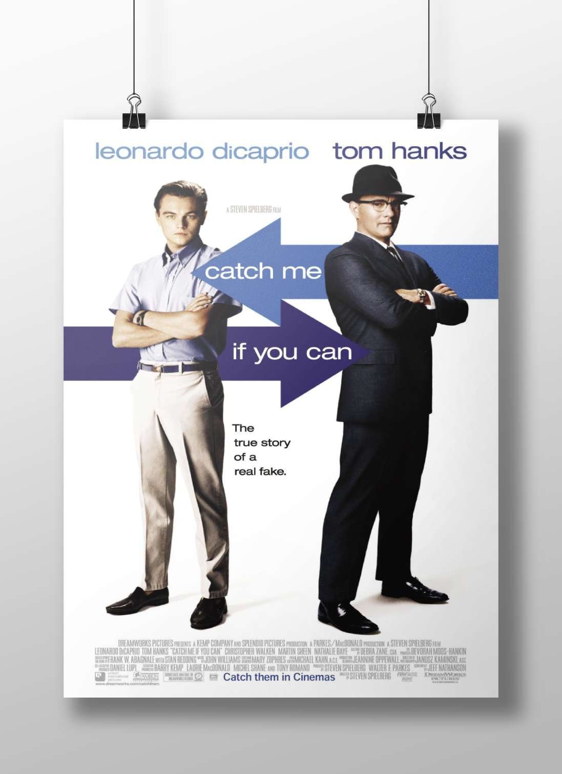 Catch Me If You Can (the movie) Frank Abagnale - Master Con Man Poster