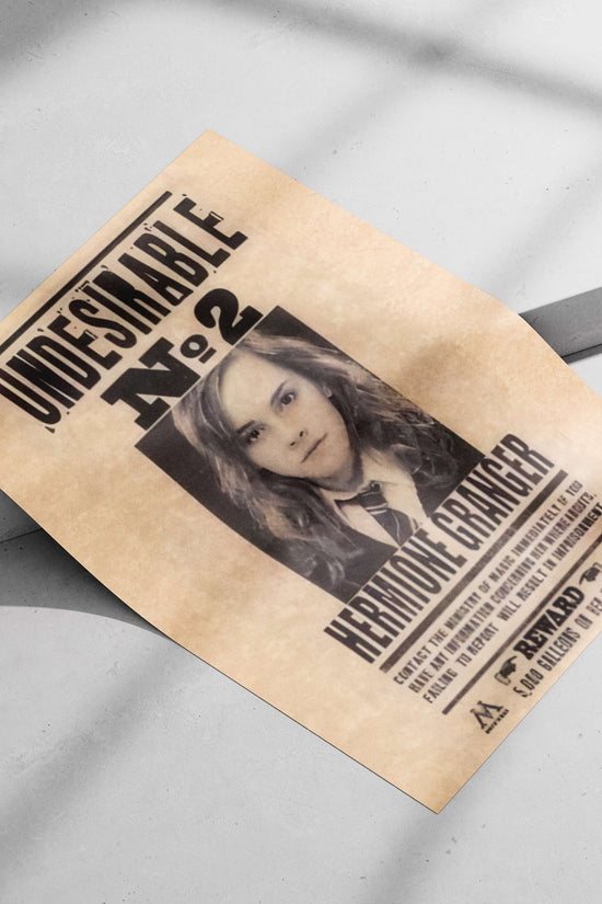 Hermione Granger from the Harry Potter franchise Hermione Granger - Wise Wizard Poster
