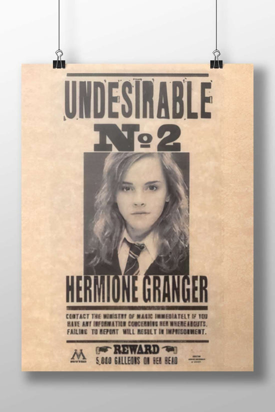 Hermione Granger from the Harry Potter franchise Hermione Granger - Wise Wizard Poster