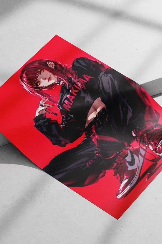 Makima (from Chainsaw Man) Main Subject: Makima (from Chainsaw Man) Matte poster print — Anime wall art India | PosterBoizz