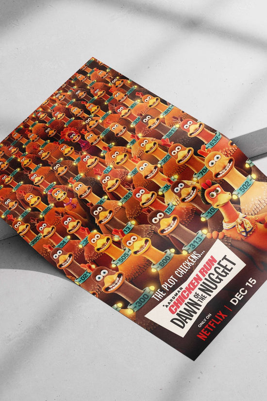 The Chicken Run franchise (specifically "Chicken Run: Dawn of the Nugget" confirmed by OCR text