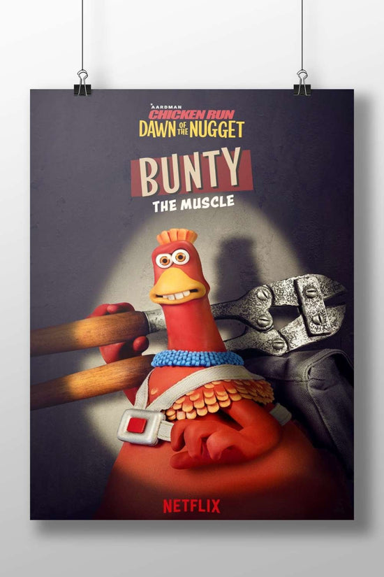 Bunty the Muscle from Aardman's "Chicken Run: Dawn of the Nugget" franchise Bunty The Muscle
