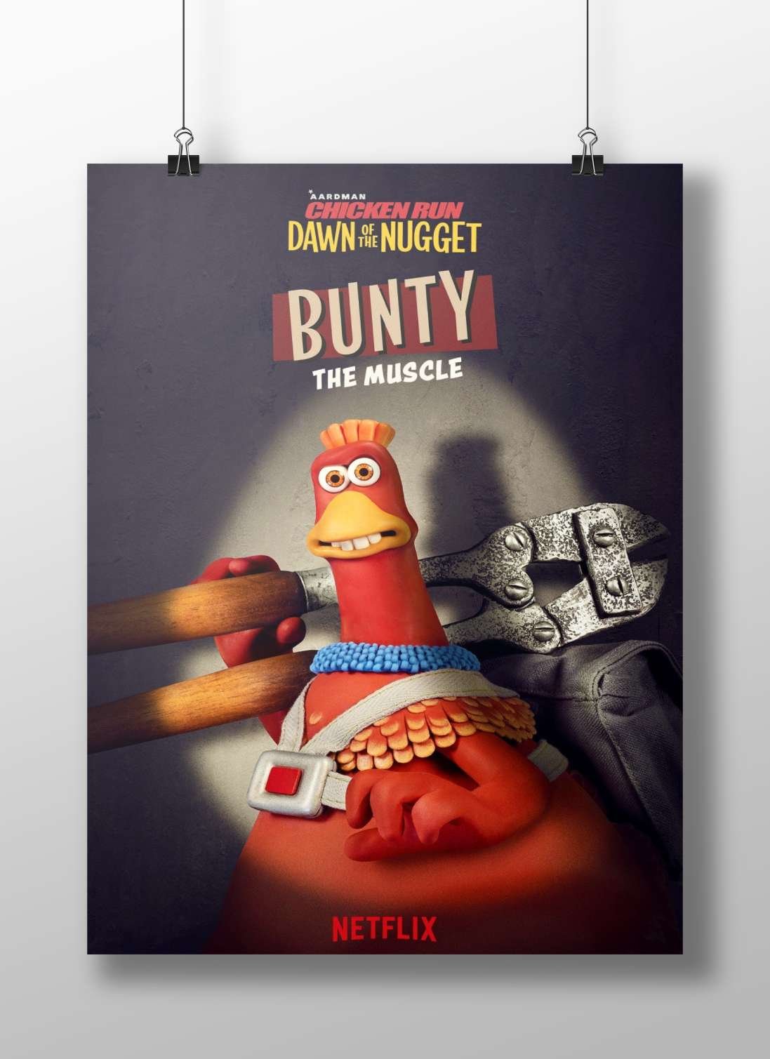 Bunty the Muscle from Aardman's "Chicken Run: Dawn of the Nugget" franchise Bunty The Muscle