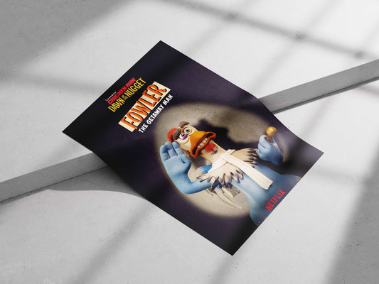 Fowler from Aardman’s Chicken Run franchise. Fowler - Hen Hero Poster