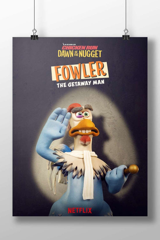 Fowler from Aardman’s Chicken Run franchise. Fowler - Hen Hero Poster