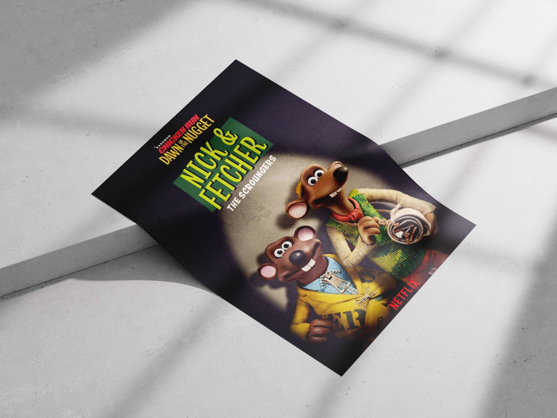 Nick & Fetcher from Aardman's Chicken Run franchise Nick & Fetcher - Farm Escape Poster
